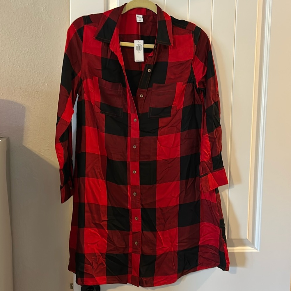 Old Navy buffalo check dress/tunic